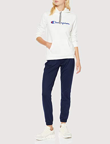 Champion Mujer - Sudadera con Capucha Classic Logo - Blanco, S