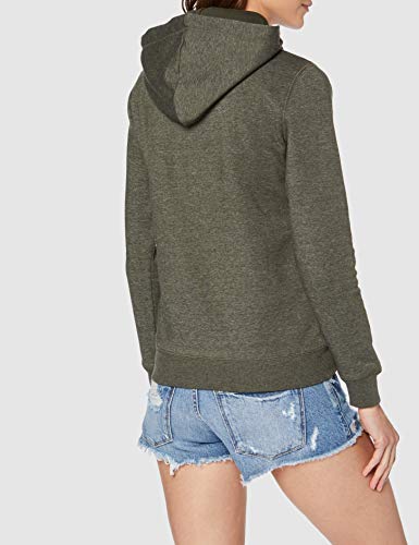 Champion Mujer - Sudadera con Capucha Classic Logo - Verde, XL