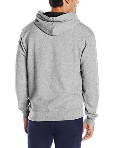 Champion Powerblend Pullover Hoodie Sudadera con Capucha, Color Gris Oxford, M para Hombre