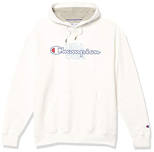 Champion Powerblend Sudadera con Capucha, Blanco - Outline España & Script, XXL para Hombre