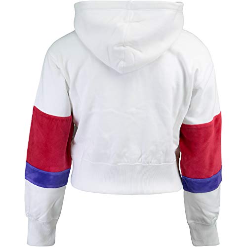 Champion Retro - Sudadera con capucha para mujer blanco/rojo/azul M