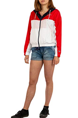 Champion Sudadera Mujer Abierta con Cremallera Blanco Marino M