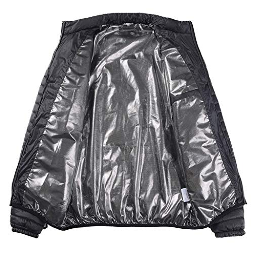 Chaqueta con Calefacción USB, Ropa Abrigo de Invierno Unisex, Abrigos Acolchados Eléctrica para Hombre y Mujer, Cazadoras Caliente Talla Grande Negro Moto Viajes Senderismo Esquiar Pesca Yvelands S