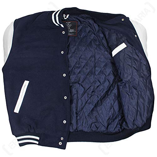 Chaqueta de béisbol vintage. azul marino S