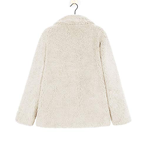 Chaqueta De Invierno para Mujer Casual Abrigo de Lana Outwear Parka Cardigan Slim Coat Overcoat Invierno Abrigo de Algodón Collar de Vuelta riou