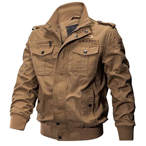 Chaqueta Invierno Hombre Táctico Ropa de Moto Manga Larga Chaqueta Militar Gran tamaño Transpirable Abrigo Jacket Parka Pullover Coat Caliente riou