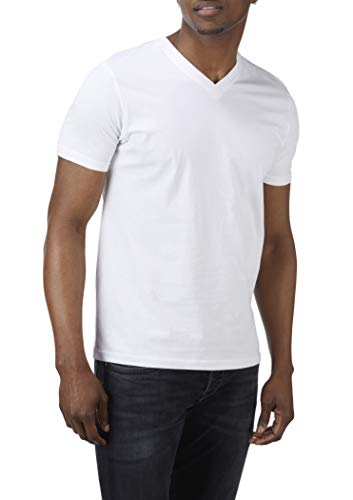 Charles Wilson Paquete 5 Camisetas Cuello Pico Lisas (Large, Essentials Type 22)