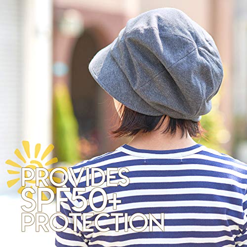 CHARM Casualbox Damas Sombrero para El Sol Sombrero Orgánico Algodón Japonés Diseño Suave UV Protección