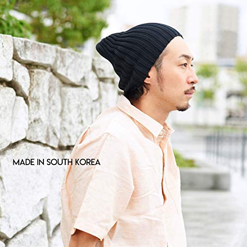 CHARM Casualbox | Hombres Fisherman Gorros Beanie 100% Algodón Damas Tejido Gorros Beanie Gorra Clásico Diseño Sencillo Acanalado Flojo Sombrero Beige