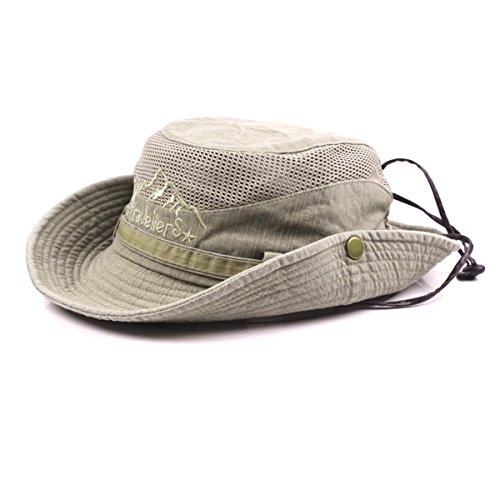 Charmylo para Mujer para Hombre Sombrero para el Sol de Algodón de ala Ancha Bucket Hat Safari Boonie Hat Verano Protección UV Plegable Pesca Hat