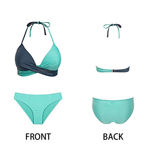 CheChury Bikinis Conjunto 2020 Sexy Push-Up Halter Traje de Baño Sexy Elegante Sólido Mujer Ropa de Playa Brasileños Bañador Talla Grande