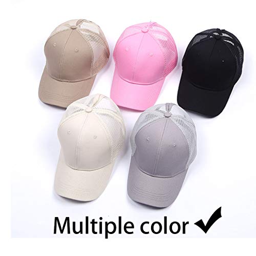 CheChury Gorra de Béisbol Casual Hats Hip-Hop Sombrero para Mujer Tenis Deporte Golf Verano Tejido de Transpirable Ajustable al Aire Libre