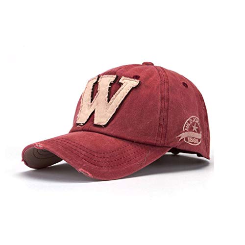 CheChury Gorras W, Gorra de Béisbol Hombre Vintage Gorras Molienda de Borde Viejo Sombrero Deportes al Aire Libre Unisex Casuales Gorra Camionero Caza Pesca