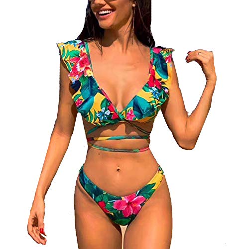 CheChury Mujer Sexy Conjunto De Bikini 2021 Verano Sexy Push Up Ropa De Playa Bikini de Triángulo Bikini Mujer Acolchado Traje de baño Mujer Conjunto De Bikini
