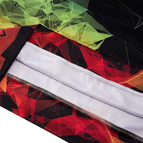 chicolife Unisex Realista 3D Impreso Athletic Pullover Sudaderas con geometría para Hombres Mujeres