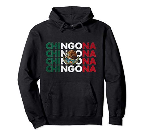 Chingona México Bandera Mexicana Camisas para Mujer Regalo Sudadera con Capucha