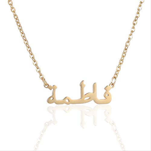 CHIY-GBC Allah Colgante Collares Musulmanes joyería Oro árabe Nombre Collar para Las Mujeres