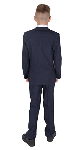 Cinda 5 Piezas Azul a Cuadros niño Traje niños Boda Traje Oscuro 11-12 años