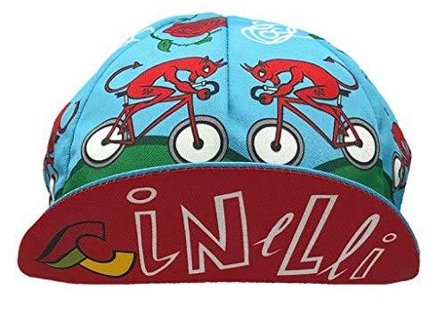 Cinelli Gorra de Ciclismo Unisex Massimo Giacon, Unisex, Gorra de Ciclismo, GICAP2, Diavolo Rosso, Talla única
