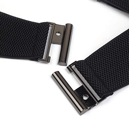 Cinturón elástico ancho de las mujeres Cinturón elástico Vestido de moda Cintura (M (28"-32"))