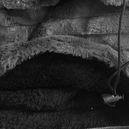 Cisne 2013, S.L. Braga para el Cuello Bufanda cálida Unisex para Hombre y Mujer de Lana Color Gris, tamaño 25x30cm. Braga de Punto para Invierno Color Gris