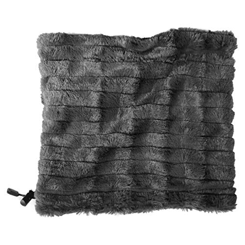 Cisne 2013, S.L. Braga para el Cuello Bufanda cálida Unisex para Hombre y Mujer de Lana Color Gris, tamaño 25x30cm. Braga de Punto para Invierno Color Gris