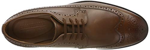 Clarks Ronnie Limit, Zapatos de Cordones Brogue, Braun British Tan Leather, 42 EU