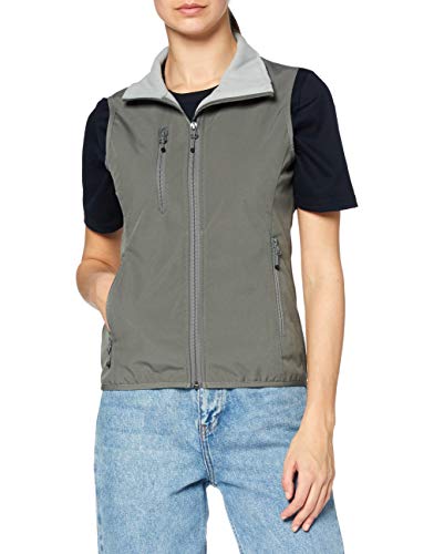 CLIQUE Ladies Softshell Vest Gilet Chaleco, Gris (pistola), XL para Mujer