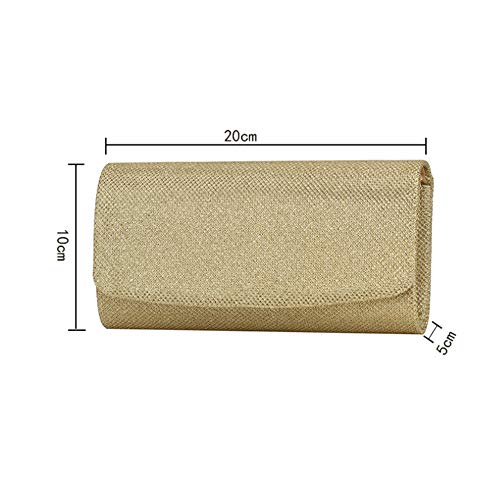 Clutch Bolso De Embrague Señoras Mujer Monedero Moda Dama Señora Fiesta Bola Banquete Cena Boda Hombro Crossbody Bolso De Noche Cadena Desmontable,black,L