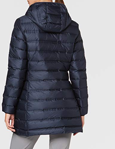 CMP Abrigo de plumas para mujer, color negro, azul, talla 40