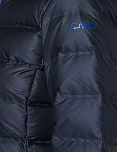 CMP Abrigo de plumas para mujer, color negro, azul, talla 40