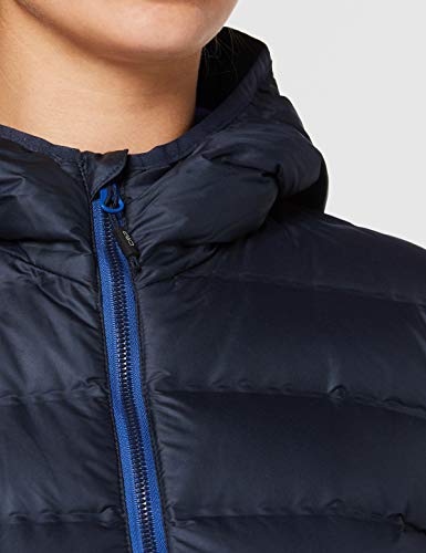 CMP Abrigo de plumas para mujer, color negro, azul, talla 40