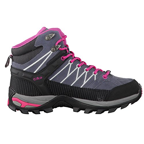 CMP Rigel - Zapatillas de senderismo Mujer, Gris (Grey-Fuxia-Ice 103Q), 36 EU