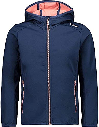 CMP Softshelljacke mit Fester Kapuze Chaqueta, Niñas, Azul, 140