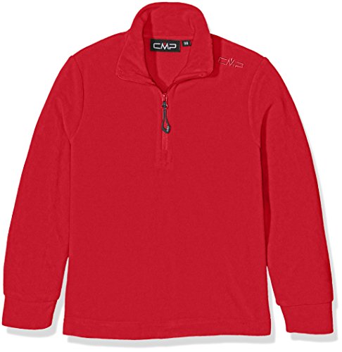 CMP Sudadera de forro polar para chico, niño, Fleeceshirt Funktions Rolli, rojo (ferrari), 128