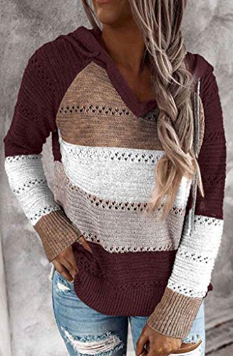 CMTOP Mujer Sudadera con Capucha Manga Larga Jerséis Sueltos Sudadera Otoño Invierno Mujer Chándal Caliente Suéter