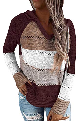 CMTOP Mujer Sudadera con Capucha Manga Larga Jerséis Sueltos Sudadera Otoño Invierno Mujer Chándal Caliente Suéter