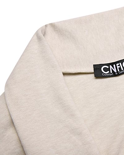 CNFIO Mujeres Cárdigan Chaqueta de Punto Básico de Manga Larga Abrigos