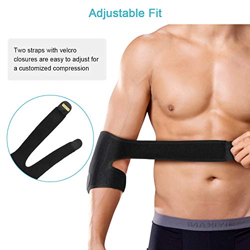 Codera Deportivas, Codera Tendinitis con Estabilizadores Dobles de Resortes, Codo Golf Ajustable, Codo Tenista, Compresión de Codo para Esguince Artritis, Codera para Epicondilitis, Alivio del Dolor