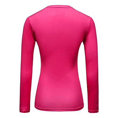 Cody Lundin Impreso Manga Larga Camiseta Ropa Interior Femenina Camiseta Fitness Deporte señoras Camisas Rayo héroe Insignia Las (L)