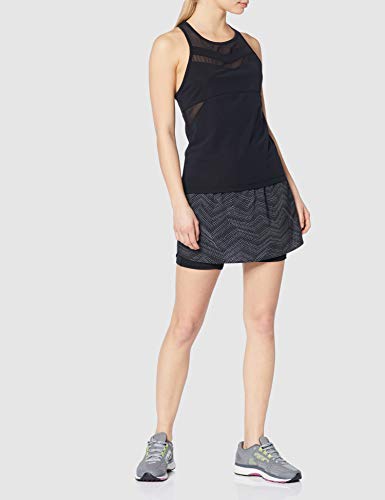 Columbia 1842491 TITAN ULTRA SKORT, Falda pantalón, Mujer, Poliéster/Elastano, Negro (Black/Black Print), Talla US: XL, EU: XL