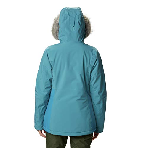 Columbia AVA Alpine Insulated Chaqueta De Esquí con Capucha, Mujer, Azul (Canyon Blue/Fjord Blue), L