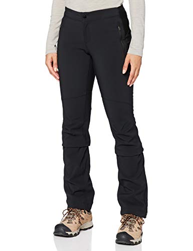 Columbia Back Beauty Passo Alto Pantalones térmicos de Senderismo para Mujer, Negro, 14/R