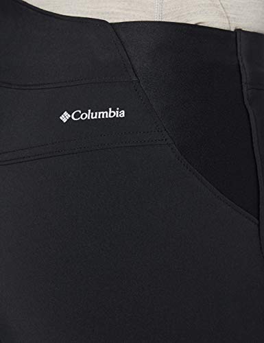 Columbia Back Beauty Passo Alto Pantalones térmicos de Senderismo para Mujer, Negro, 4/R