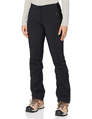 Columbia Back Beauty Passo Alto Pantalones térmicos de Senderismo para Mujer, Negro, 8/R