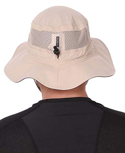 Columbia Bora Bora Booney, Sombrero unisex, Fibra sintética, Color: Beige (Fossil), Talla Universal (Ajustable), Art. 1447091