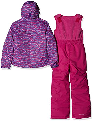 Columbia Buga Conjunto para la Nieve, Niños, Mezclar rosa / púrpura (Pink Clover Trees), Talla: 3T