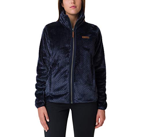 Columbia Fire Side II Forro Polar con Cremallera, Mujer, Azul (Dark Nocturnal), M