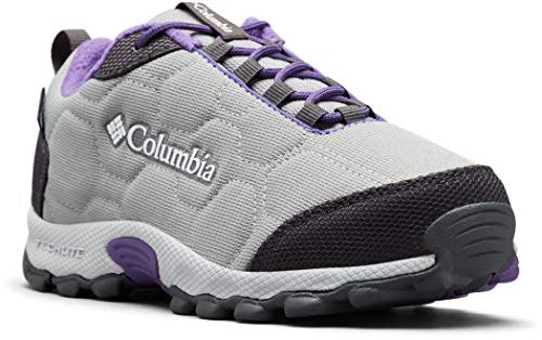 Columbia FIRECAMP SLEDDER 3 Zapatos multideporte impermeables para niños, Gris(Monument, Emperor), 28 EU