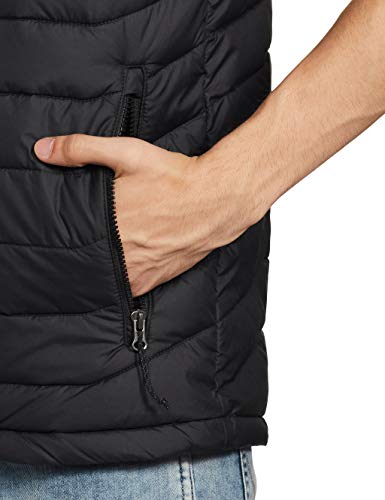 Columbia Powder Lite Chaleco, Hombre, Negro, L